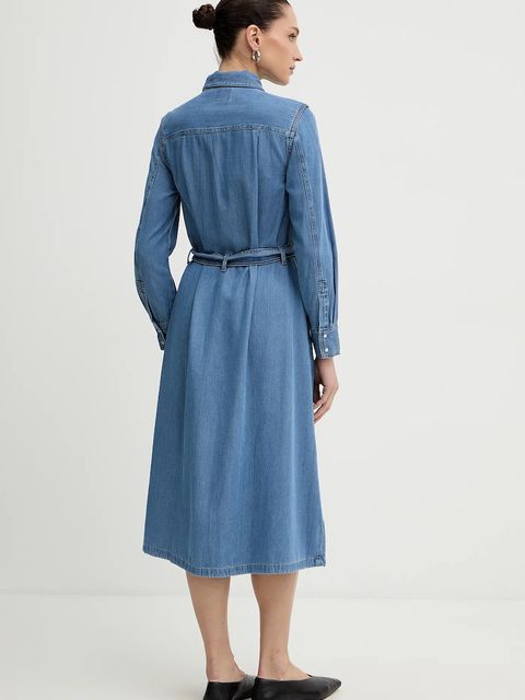 Levi's sukienka kolor niebieski mini prosta 004H3