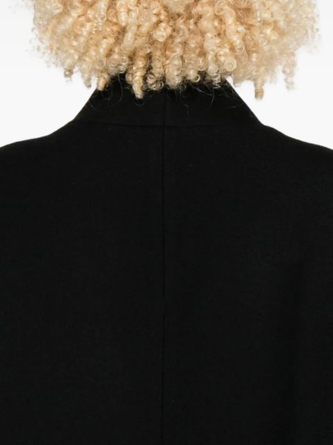 Róhe band-collar toggle coat - Black