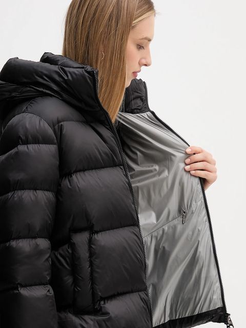 Hetrego kurtka puchowa ARINA kolor czarny zimowa oversize 8P600