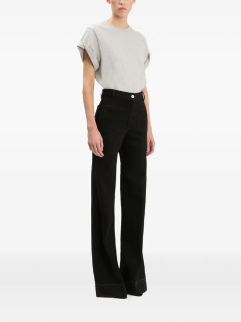 Victoria Beckham Alina patch-pocket jeans - Black