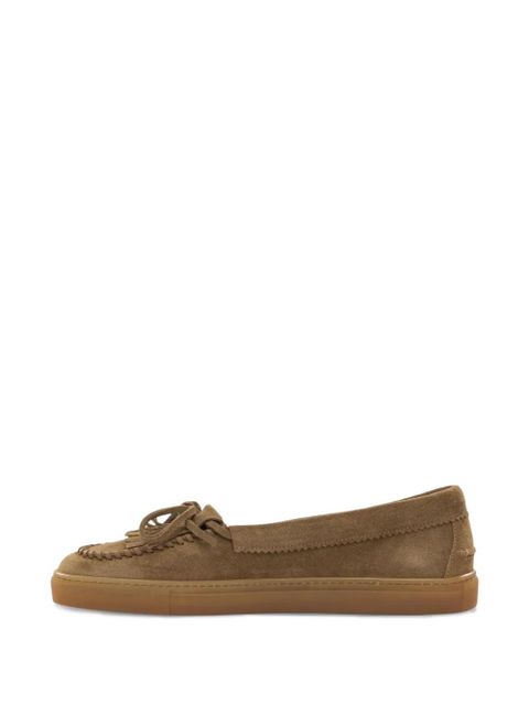 Copenhagen fringed suede loafers - Brown