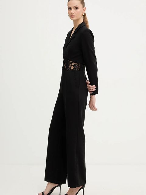 Morgan kombinezon kolor czarny koronkowy z kołnierzykiemm PCORSE - zdjęcie produktu nr 2