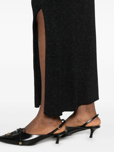 TWINSET slit midi skirt - Black