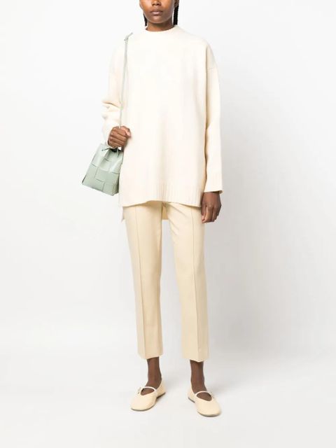 Jil Sander long-sleeve crew-neck wool jumper - White - zdjęcie produktu nr 2