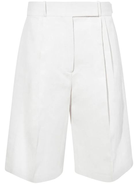Proenza Schouler pleated knee-length shorts - White - zdjęcie produktu nr 1