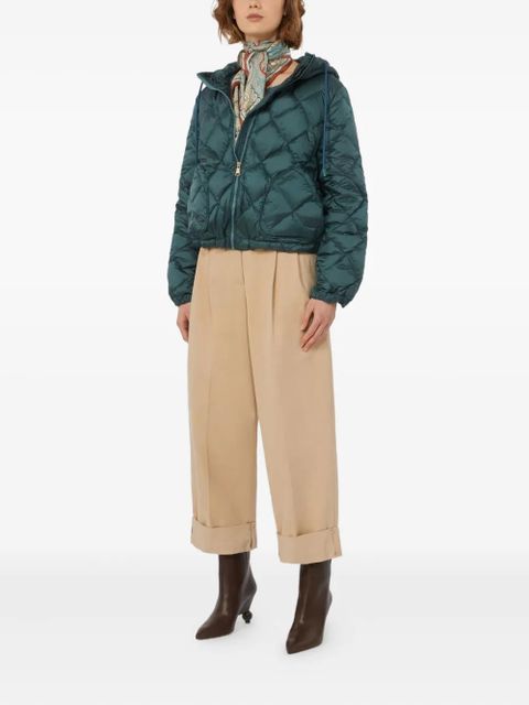Weekend Max Mara quilted hooded jacket - Green