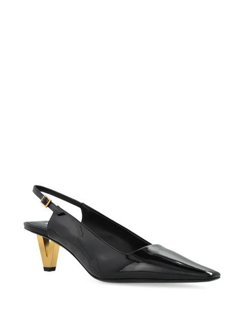 Versace 85mm leather pumps - Black