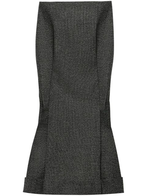 Prada mouliné-wool midi skirt - Black - zdjęcie produktu nr 1
