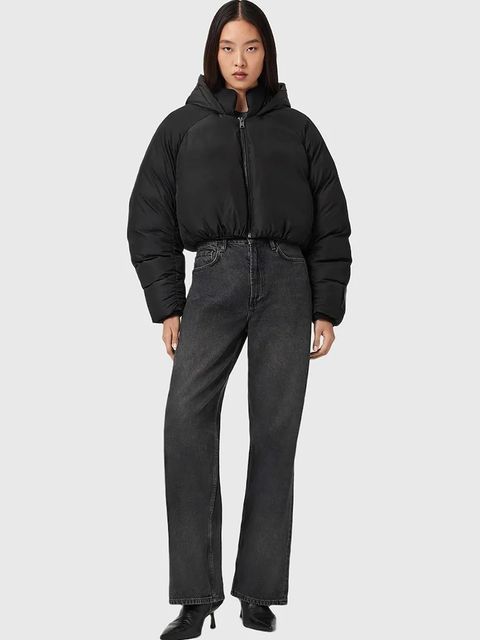 AllSaints kurtka kolor czarny zimowa W078OD