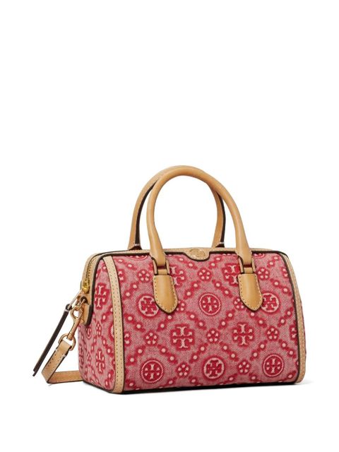 Tory Burch T-monogram denim petite barrel bag - Red - zdjęcie produktu nr 2