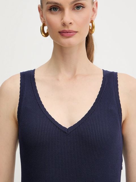 Morgan sukienka RMLISS kolor granatowy maxi rozkloszowana RMLISS