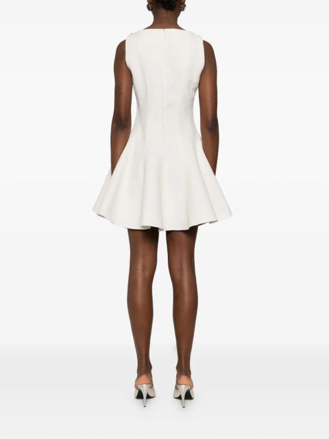 Maje buckle appliqué cotton dress - White