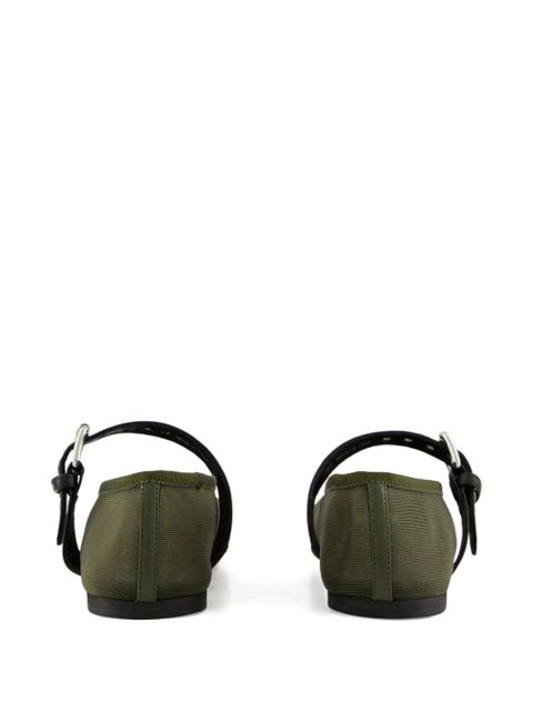 Miu Miu buckle-fastening ballet flats - Green - zdjęcie produktu nr 2