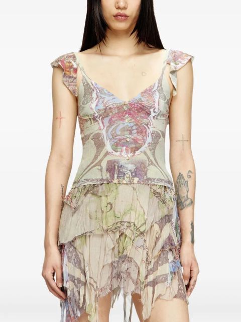 Diesel M-Fiore top - Brown