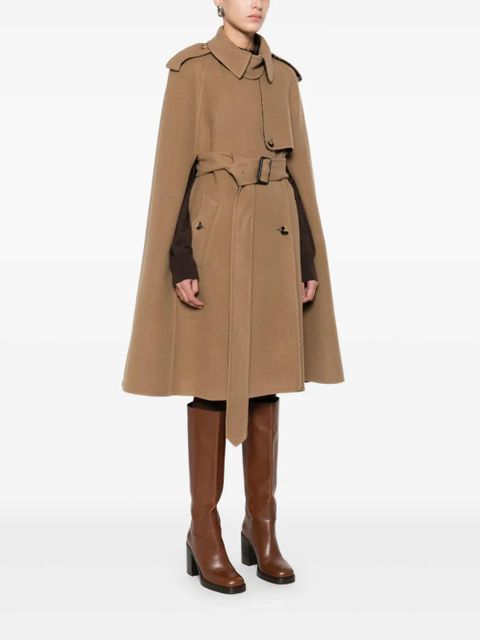 Burberry wool cape - Brown