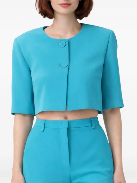 PINKO button cropped jacket - Blue - zdjęcie produktu nr 2