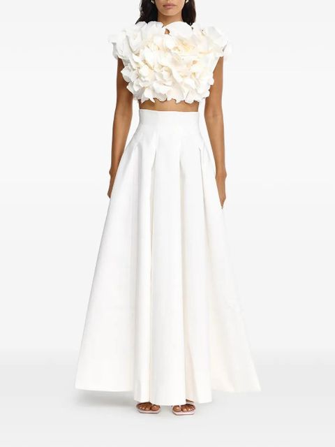 Acler Kelletsin pleated maxi skirt - White - zdjęcie produktu nr 2
