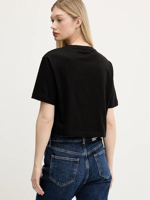 Karl Lagerfeld Jeans t-shirt bawełniany damski kolor czarny A3W17040 - zdjęcie produktu nr 2