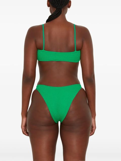 Hunza G Gigi crinkle-effect bikini - Green