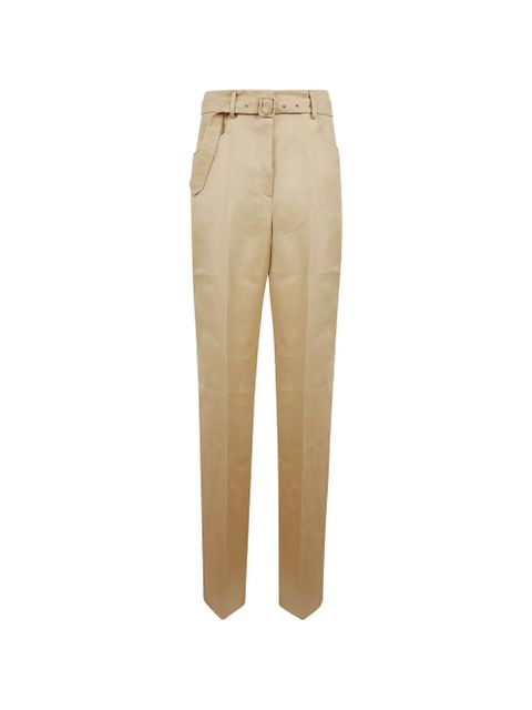 Gabriela Hearst belted trousers - Neutrals - zdjęcie produktu nr 1