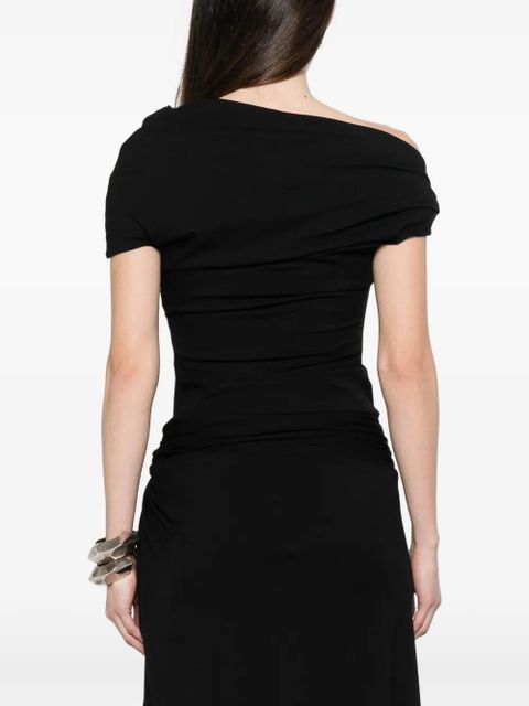 Paris Georgia Ida draped top - Black