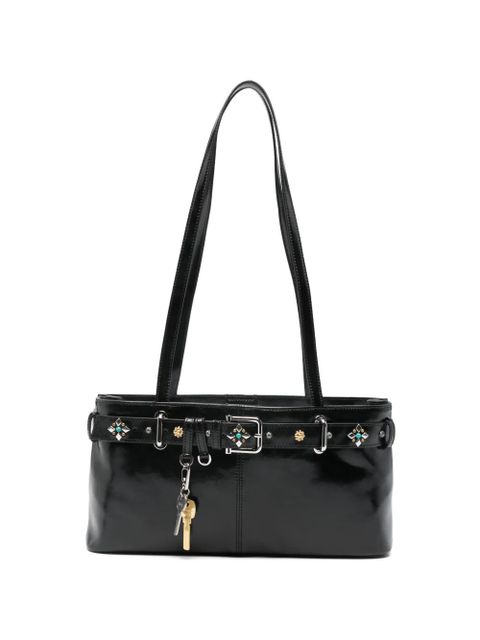 Osoi gemstone-embellished buckled shoulder bag - Black - zdjęcie produktu nr 1