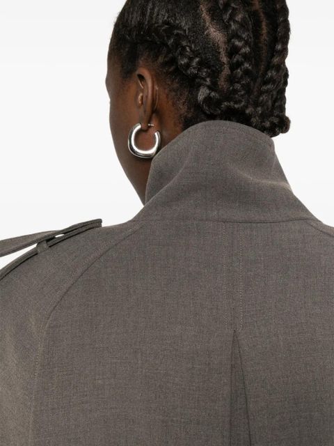 The Frankie Shop Kelly buttoned oversized jacket - Grey