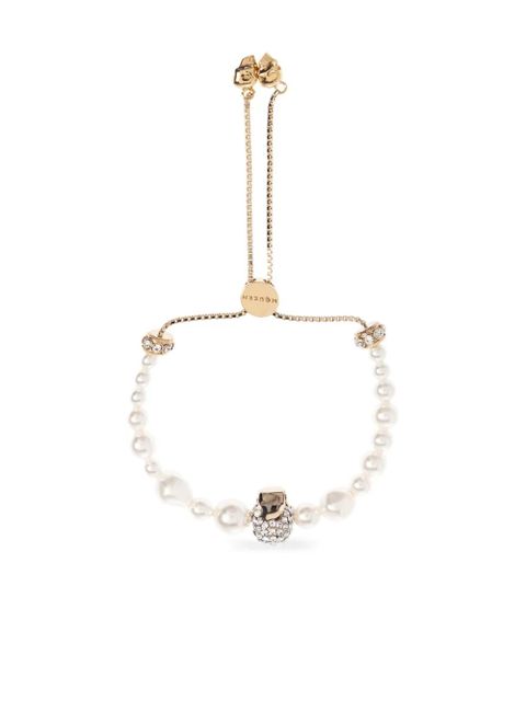 Alexander McQueen pearl-embellished bracelet - Gold - zdjęcie produktu nr 1