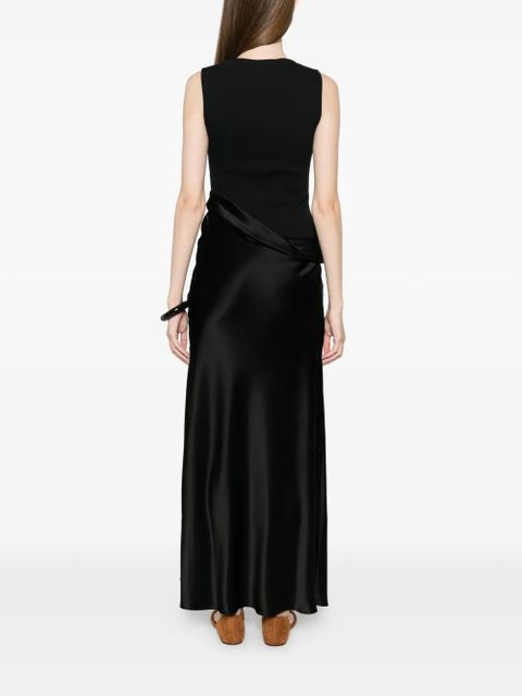 Nanushka draped maxi dress - Black