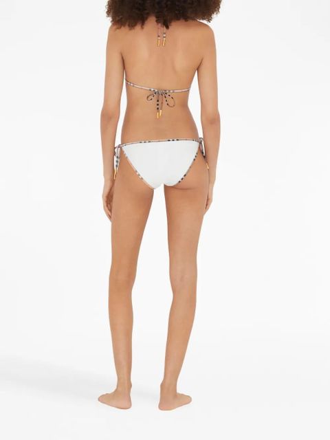 Burberry Vintage Check bikini set - White