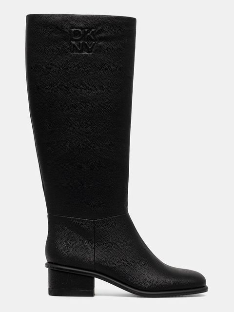 Dkny kozaki Manda damskie kolor czarny na słupku K3533943