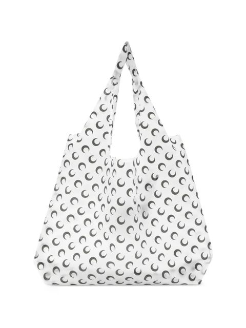 Marine Serre moon-print tote bag - White - zdjęcie produktu nr 1