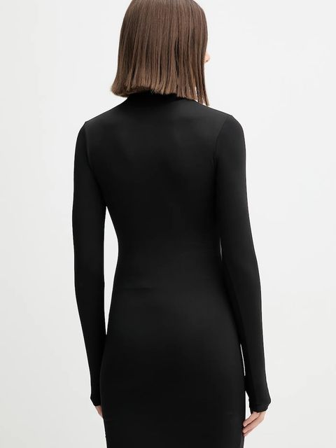 Tommy Jeans sukienka kolor czarny mini dopasowana DW0DW21504