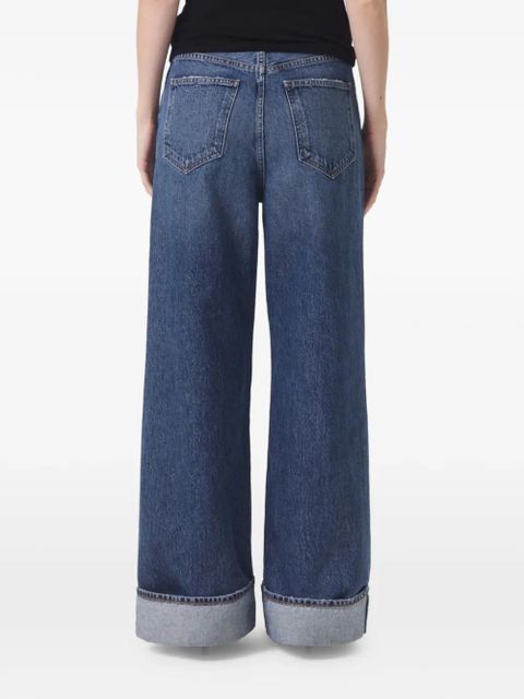 AGOLDE Control turn-up jeans - Blue