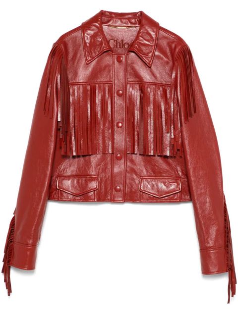 Chloé fringed jacket - Red - zdjęcie produktu nr 1