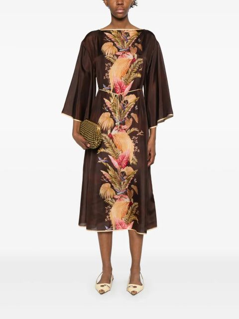 ZIMMERMANN Ascension midi dress - Brown