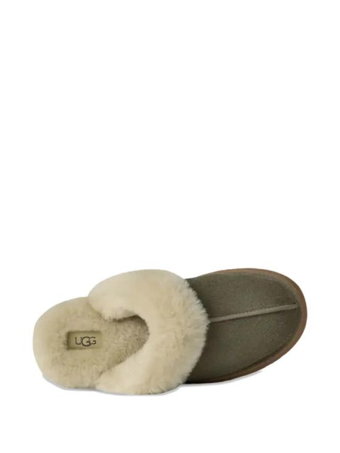 UGG sheepskin platform slippers - Green