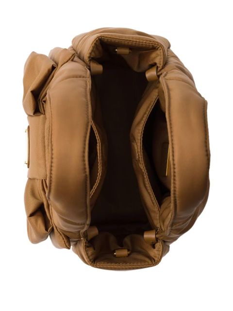 Prada Re-Nylon bow-detail mini bag - Brown - zdjęcie produktu nr 2