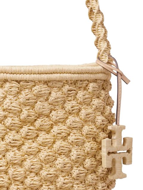 Tory Burch Ella hand-crocheted bucket bag - Neutrals