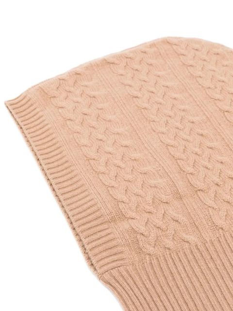 Max Mara cable-knit balaclava - Neutrals