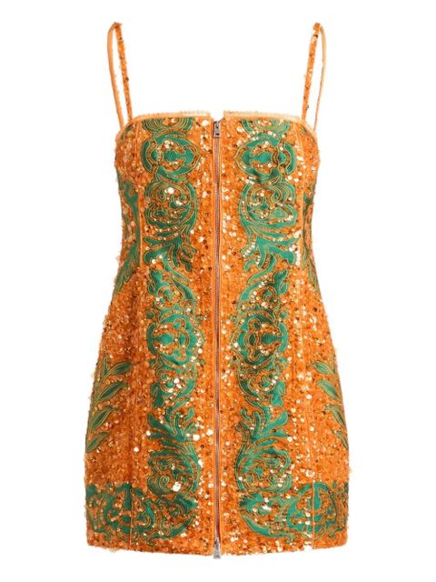 ETRO sequin-embroidered mini dress - Orange - zdjęcie produktu nr 1
