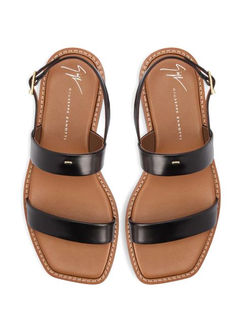Giuseppe Zanotti calf leather strap sandals - Black