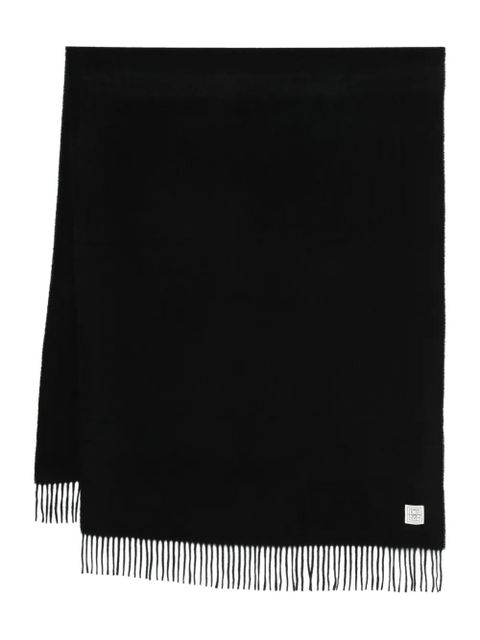 TOTEME fringed scarf - Black - zdjęcie produktu nr 1