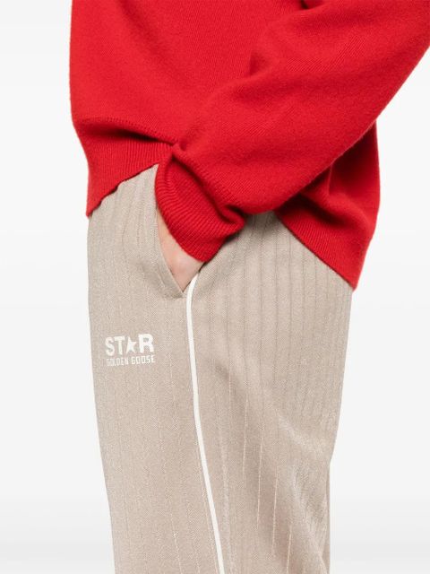 Golden Goose logo-print track pants - Neutrals