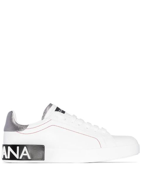 Dolce & Gabbana Portofino leather sneakers - White - zdjęcie produktu nr 1