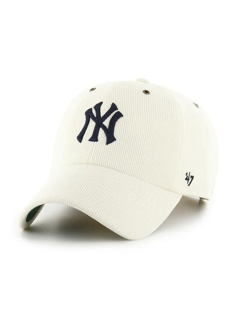 47 brand czapka z daszkiem MLB New York Yankees kolor beżowy z aplikacją B-TCDCU17IWS-SS - zdjęcie produktu nr 1