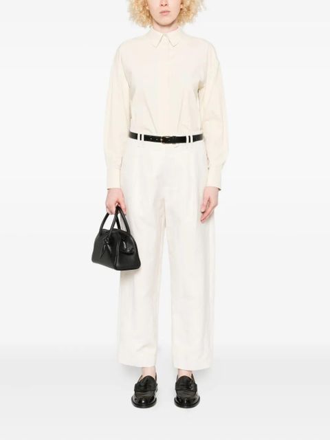 Max Mara long-sleeve collared shirt - Neutrals