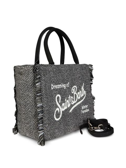 MC2 Saint Barth Colette herringbone fringed tote bag - Grey - zdjęcie produktu nr 2