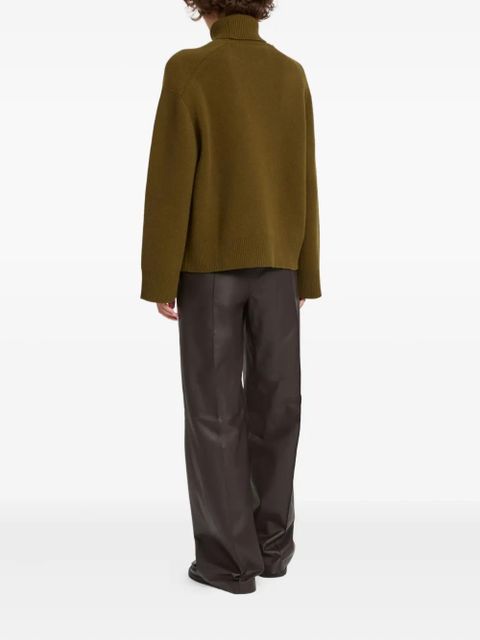 Yves Salomon lamb-leather trousers - Brown - zdjęcie produktu nr 2