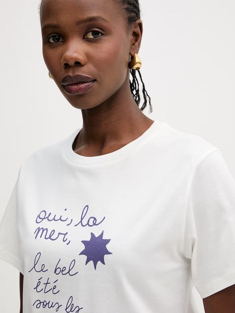 Weekend Max Mara t-shirt bawełniany PANTERA